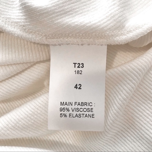 ATLEIN Paris Asymmetric Gathered Ribbed Stretch Viscose T-Shirt - Picture 6 of 8